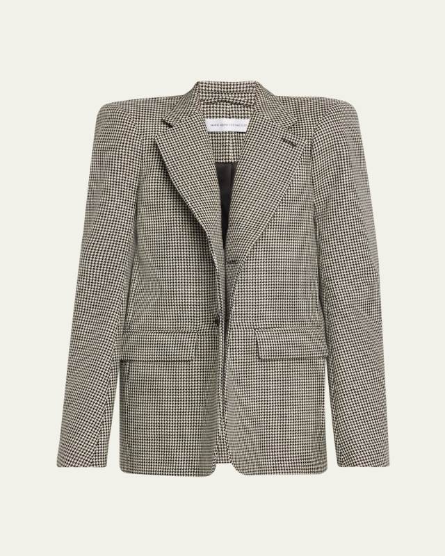 Houndstooth Hanger Tailoring Wool Jacket